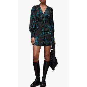 all saints Auden cosmic Green dress size 10